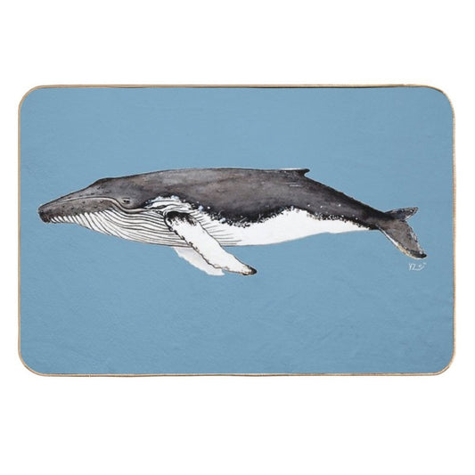 Humpback Whale  Easy Maintenance Bath Mat