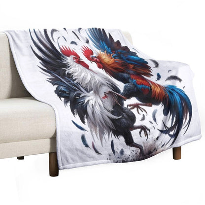 Peleas De Gallos Cockfighter Game Fowl Cockfighting Rooster Comfort Throw Blanket
