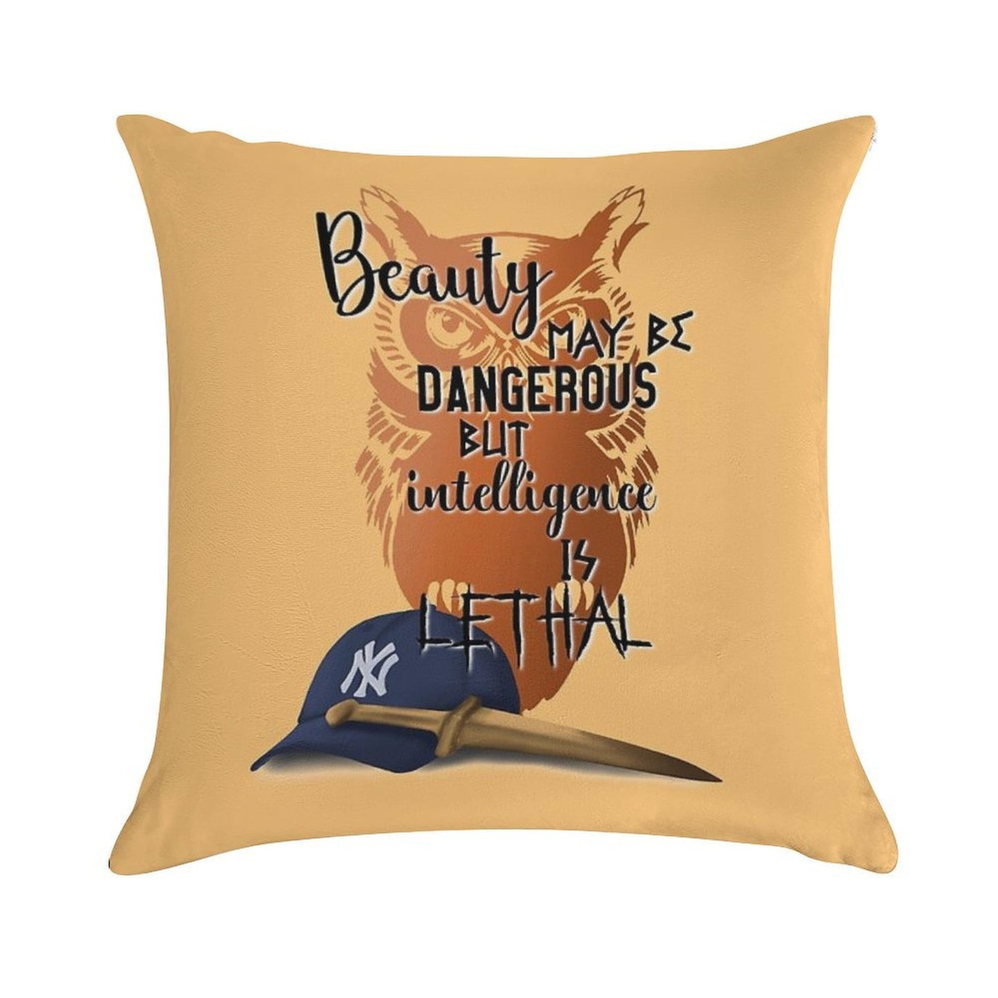 Intelligence Is Lethal - Percy Jackson Quotes Soft Reinforced Edging Throw Pillow