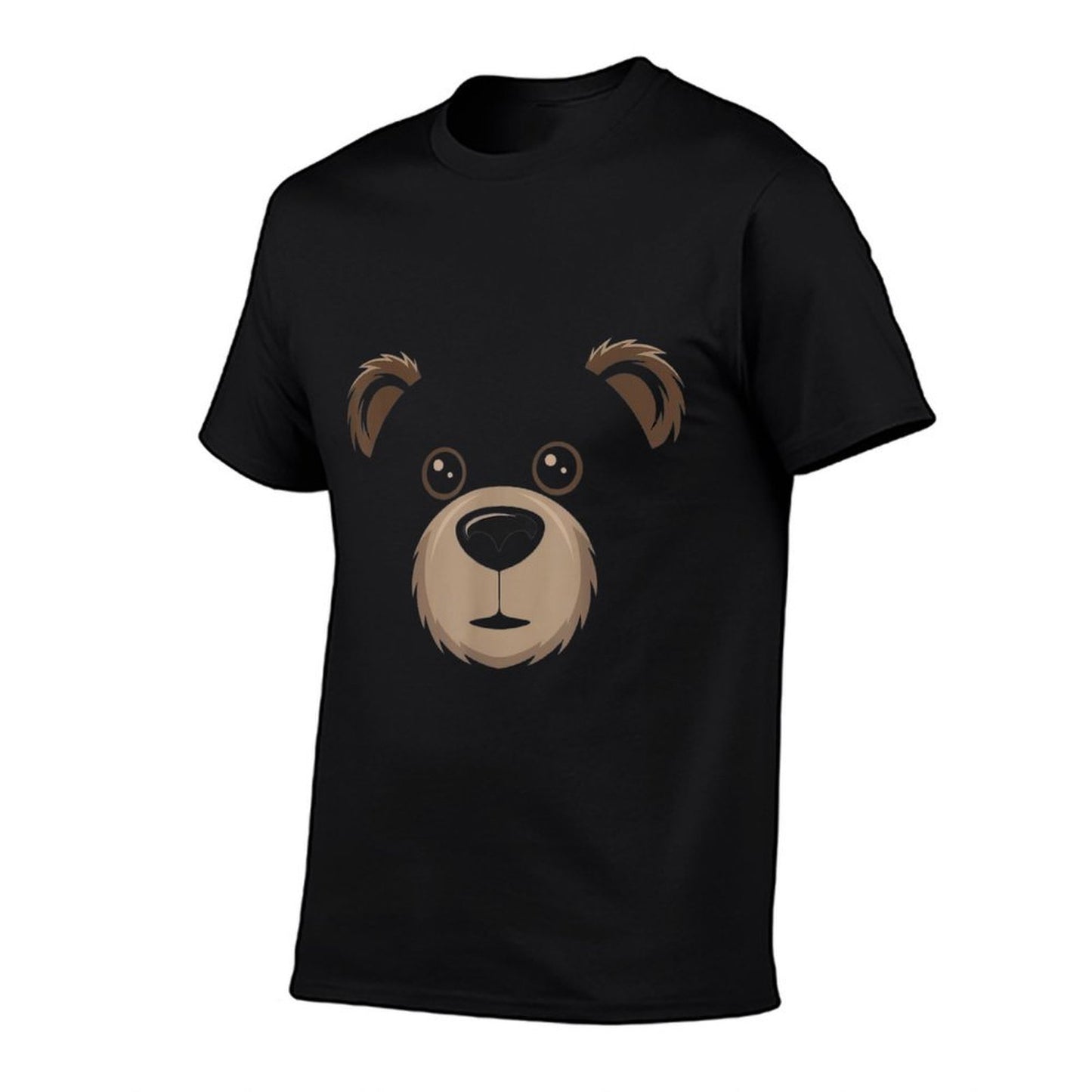 Bear Face Halloween Costume Brown Bear Animal Kids  Stretchy T-Shirt