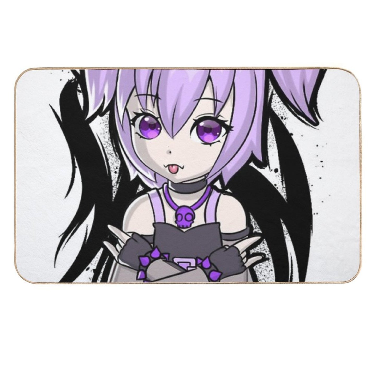 Anime Goth Girl  High-Traffic Bath Mat