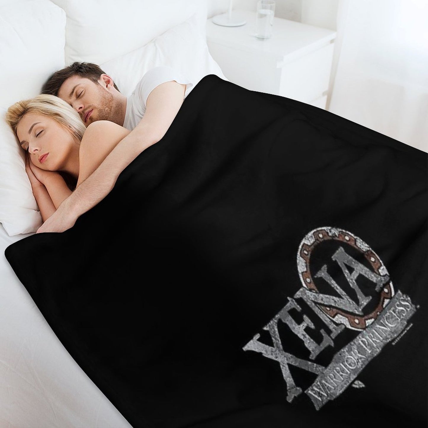 Battered Logo Xena Premium Throw Blanket
