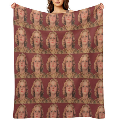 The Divine Garbo GRETA GARBO Movie Legend Quick-dry Throw Blanket