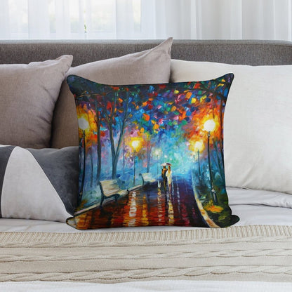 MISTY MOOD - Leonid Afremov Soft Luxury Feel Throw Pillow