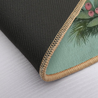 Winter Deer  Repeat Pattern  Slip-Resistant Bath Mat