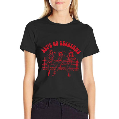 Lets Go Lesbians - Lesbian Pride Cowgirls Southern Western  Eco-friendly Material T-Shirt