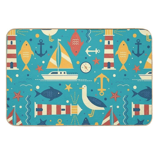 All At Sea  Versatile Bath Mat