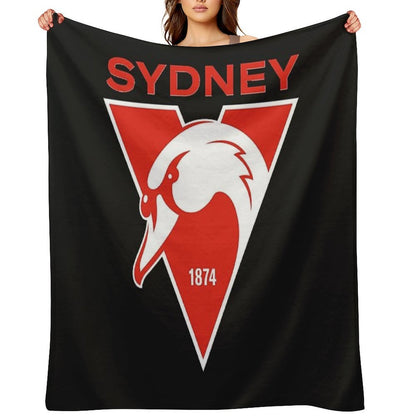 Sydney The Bloods Swans Haughty Swannies-Logos Classic T-Shirt Durable Throw Blanket