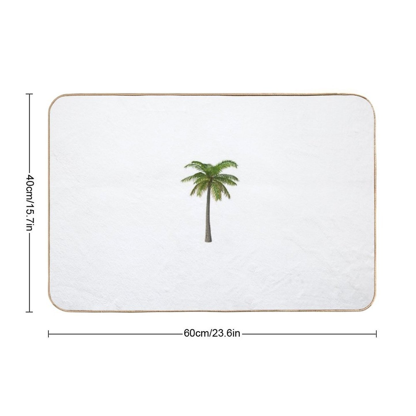 Classic Palm Tree  Absorbent Bath Mat