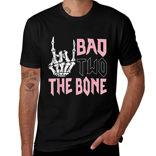 Bad Two The Bone Birthday 2 Years Old Birthday  Trendy Pattern T-Shirt