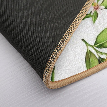 Summer Lemons Botanical Garden Durable Bath Mat