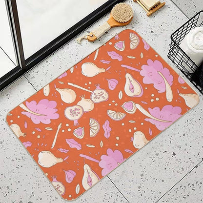 Autumn Vegetables  Non-Slip Bath Mat