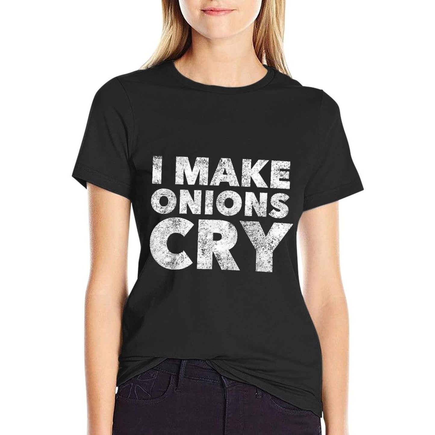 Funny Cook T Shirt I Make Onions Cry Culinary Idea  Rolled Sleeves T-Shirt
