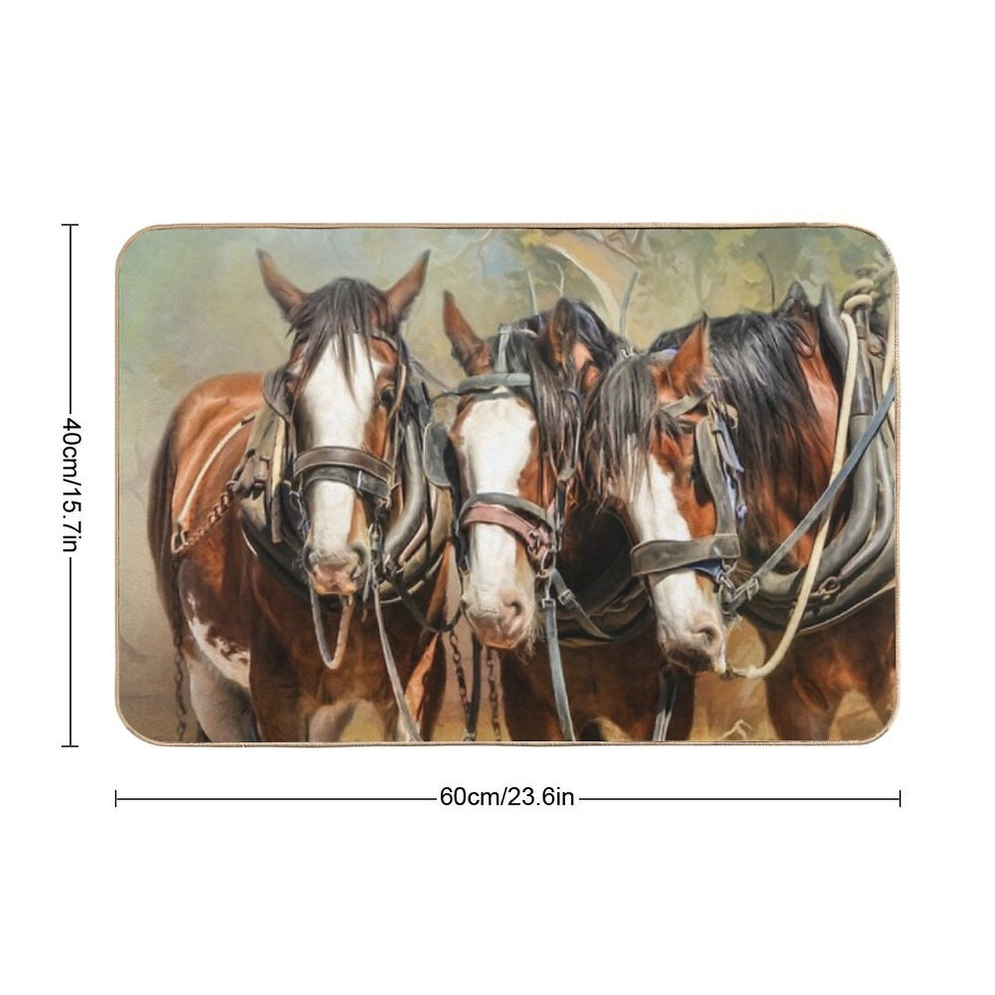 Clydesdale Conversation  Absorbent Bath Mat