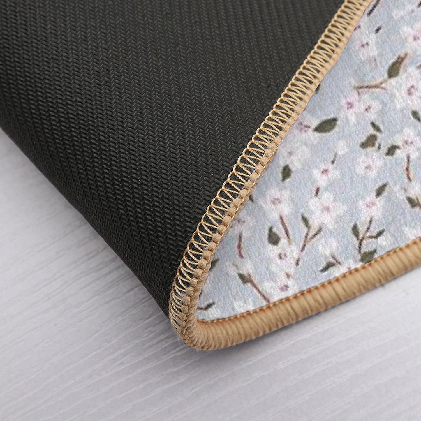 Pastel Flowers  Repositionable Bath Mat