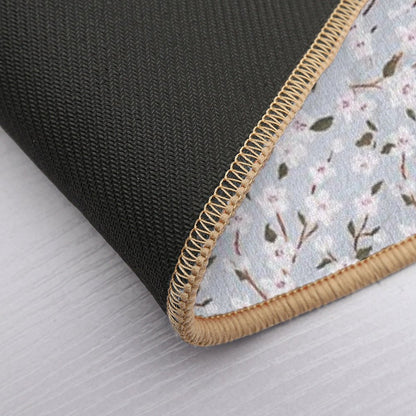 Pastel Flowers  Repositionable Bath Mat