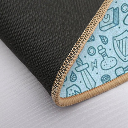 Magical Epic Loot Pattern Light Blue  Rapid-Drying Bath Mat