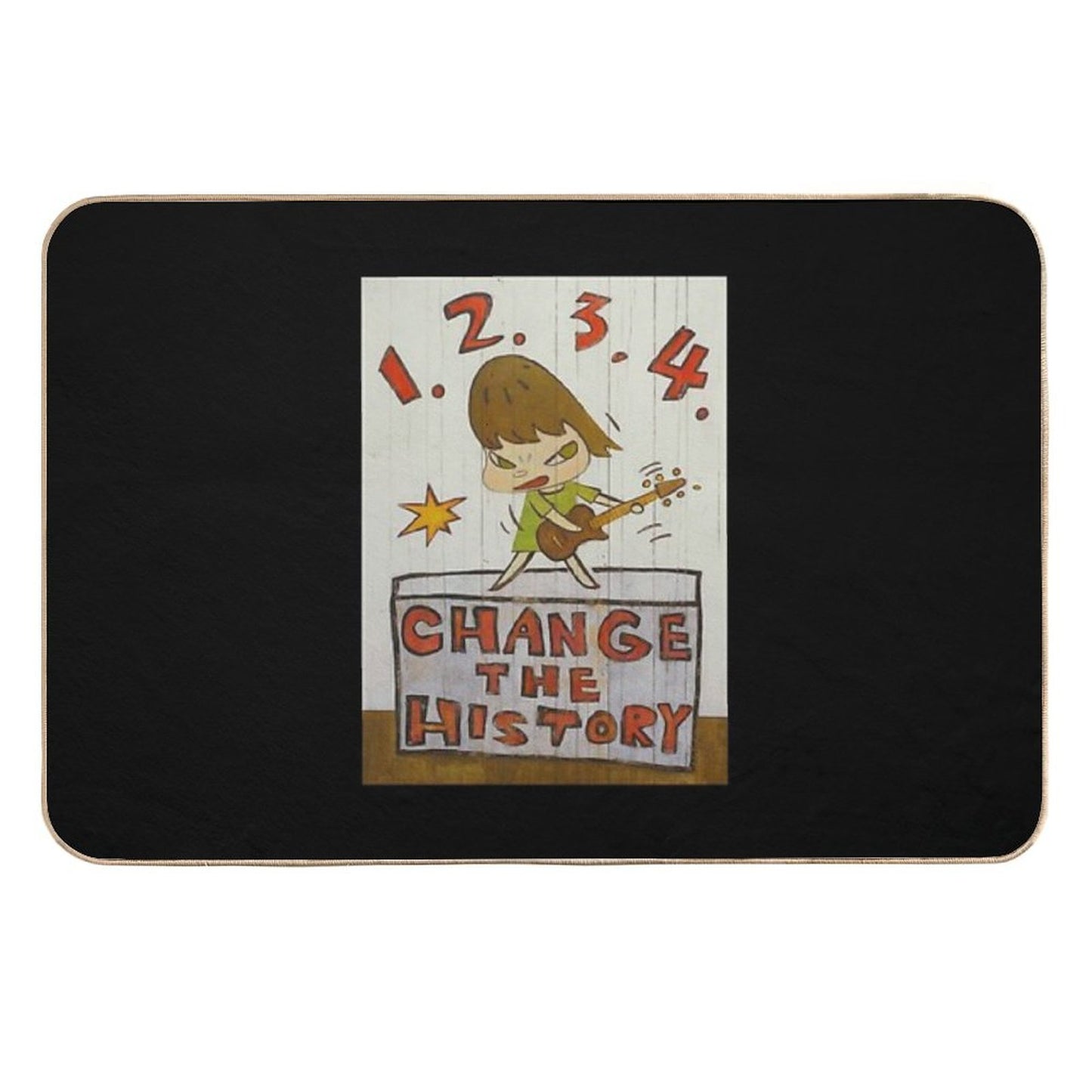 Birthday Gift Yoshitomo Nara  Repositionable Bath Mat