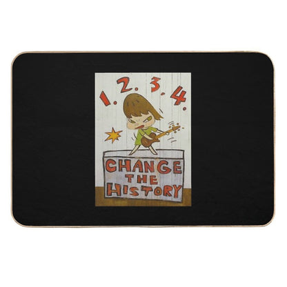 Birthday Gift Yoshitomo Nara  Repositionable Bath Mat