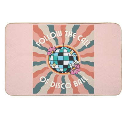 Fallow The Call Of Disco Ball For Retro Disco Lovers And 70s Groovy As A Retro Disco  Pet-Safe Bath Mat