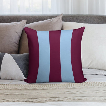 Aston Villa Retro 2000 Claret And Blue Home Striped Soft Shrink-Resistant Throw Pillow