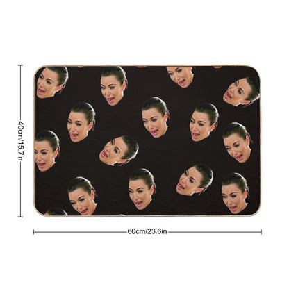 Crying Kim Kardashian  Repositionable Bath Mat