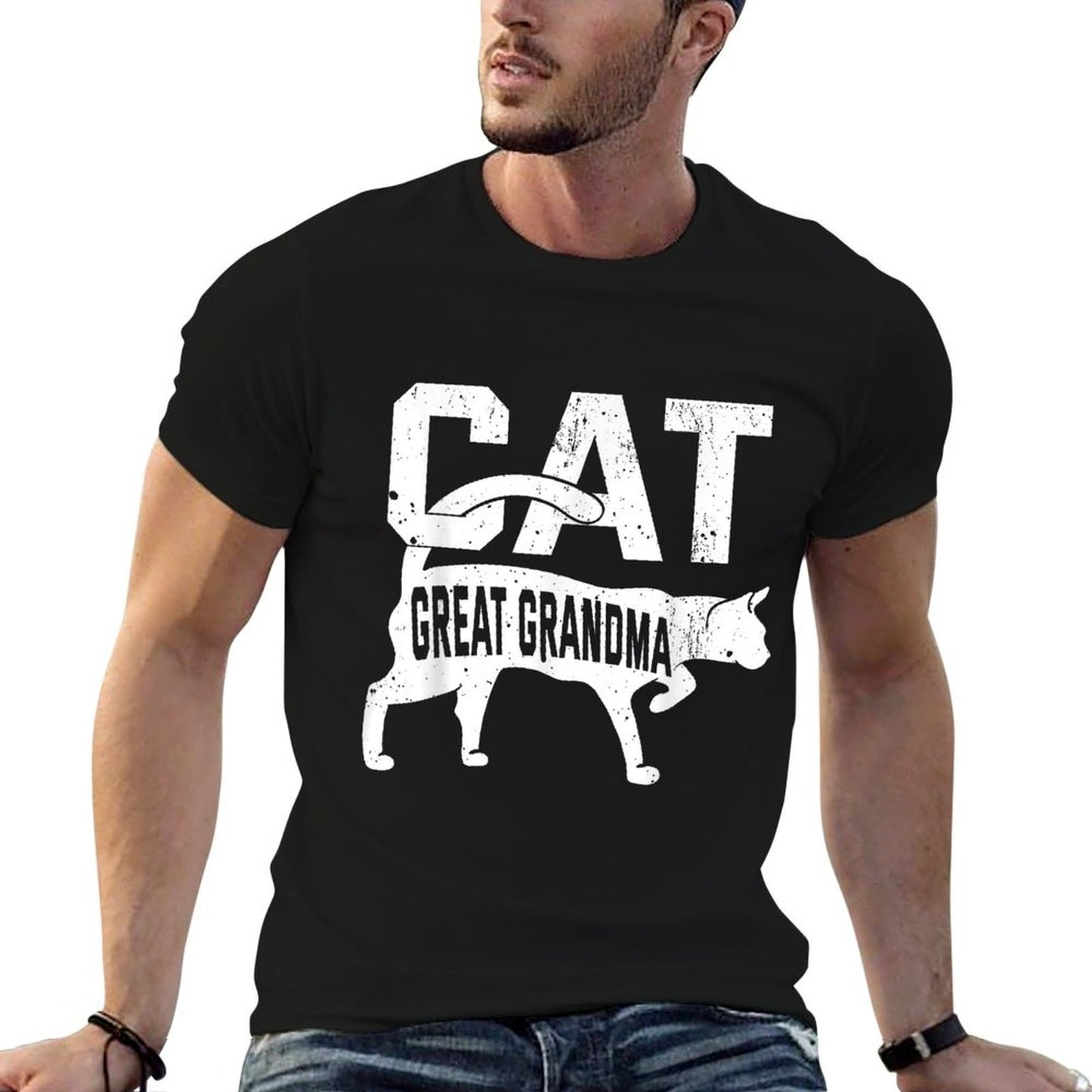 Cat Great Grandma Kitten Pet Owner Meow Mother's Day  Classic T-Shirt