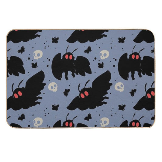 Mothman - Daylight Blue  Slip-Resistant Bath Mat