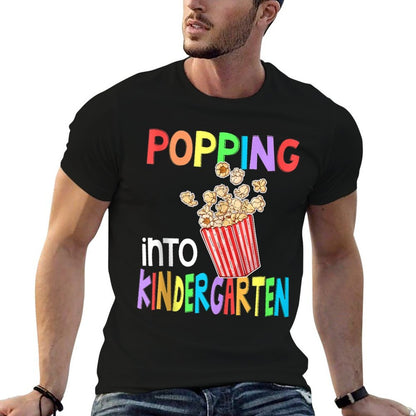 Popping Kindergarten Pop Corn BTS WEEK Back to School Boys  Summer-ready Fabric T-Shirt