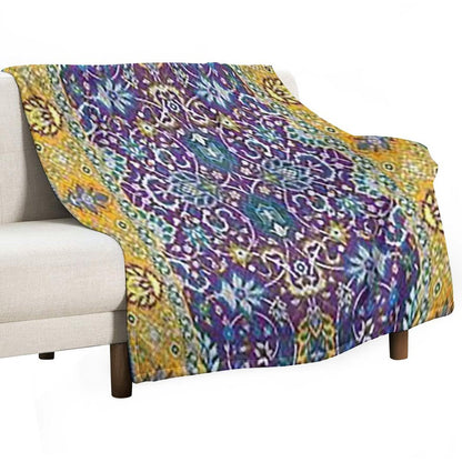 Oriental Rug Multi-functional Throw Blanket