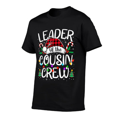 Leader of The Cousin Crew Christmas Family Matching Xmas  Eco-friendly Material T-Shirt