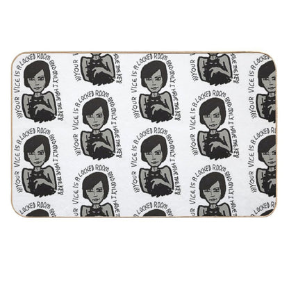YOUR VICE IS A LOCKED ROOM AND ONLY I HAVE THE KEY  Repositionable Bath Mat