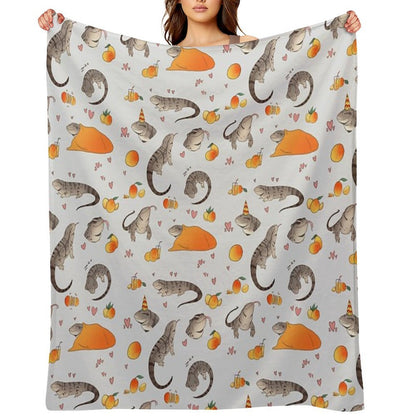 Tegus And Mangoes Easy Care Throw Blanket