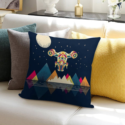 Abstract Razor Soft Washable Throw Pillow