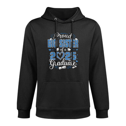 Proud Big Sister Of A Class Of 2025 Graduate 2025 Senior Kangaroo Pocket Hoodie