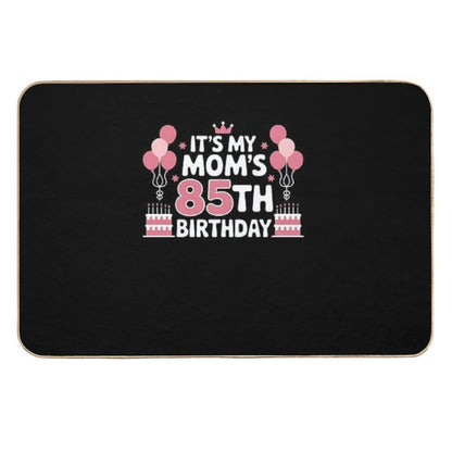 Balloons It's My Mom's 85th Birthday 1940 85 Years Old  Rapid-Drying Bath Mat
