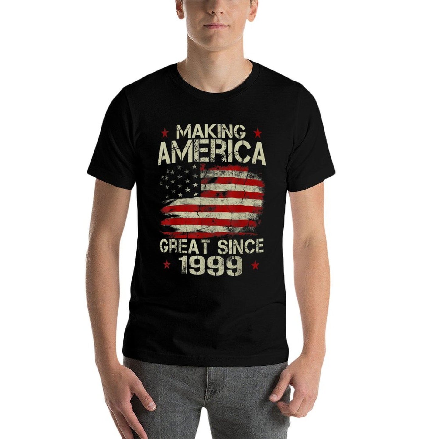 Mens Making America Great Since 1999 Vintage Gifts 21st Birthday  Polyester Blend T-Shirt