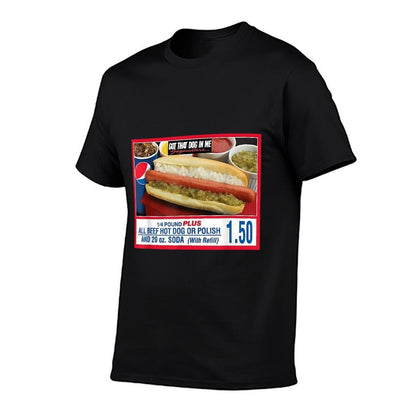 I Got That Dog In Me - Hot Dog  Ribbed Collar T-Shirt