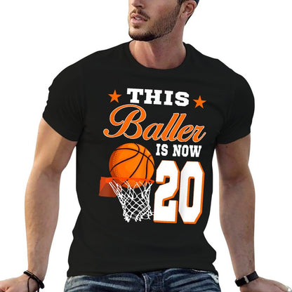 This Baller Is Now 20 Year Old Basketball 20th Birthday  Classic T-Shirt