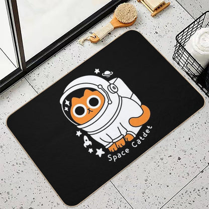 Space Catdet  Slip-Resistant Bath Mat