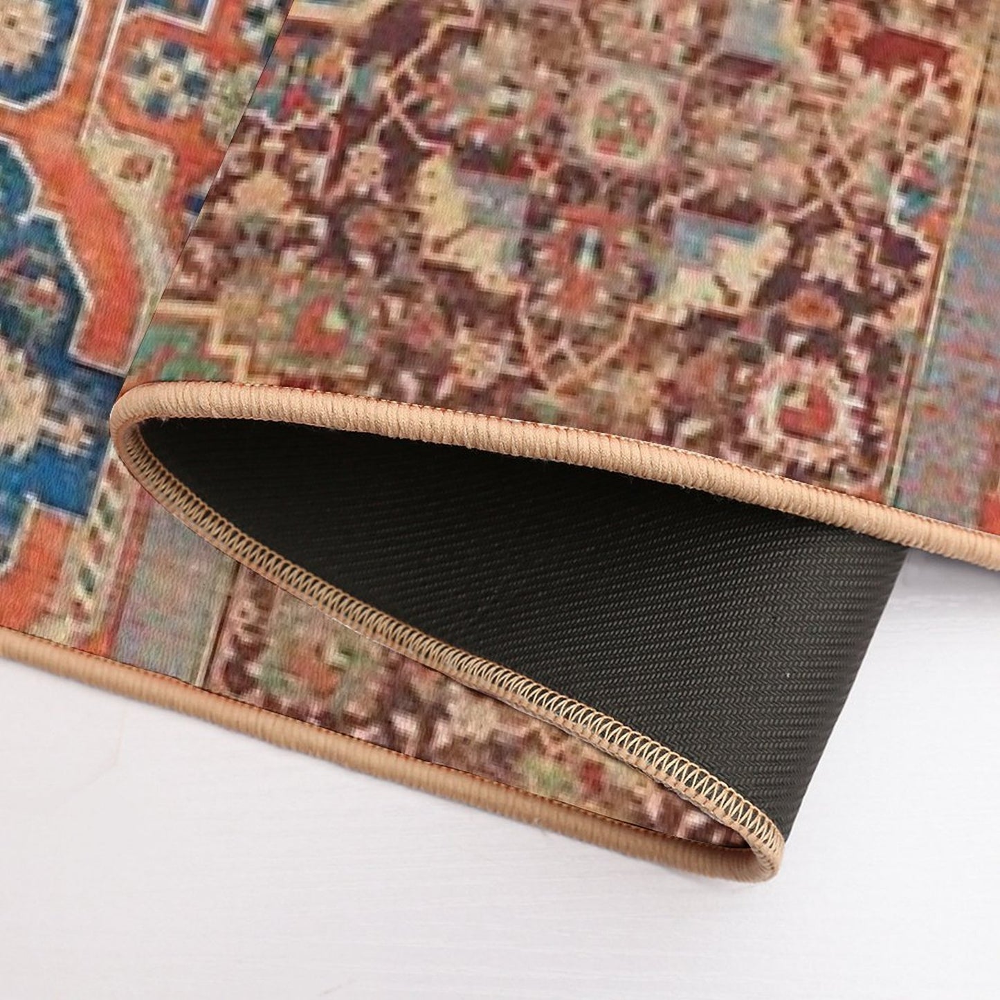 17th Century Persian Rug Print  Easy Maintenance Bath Mat