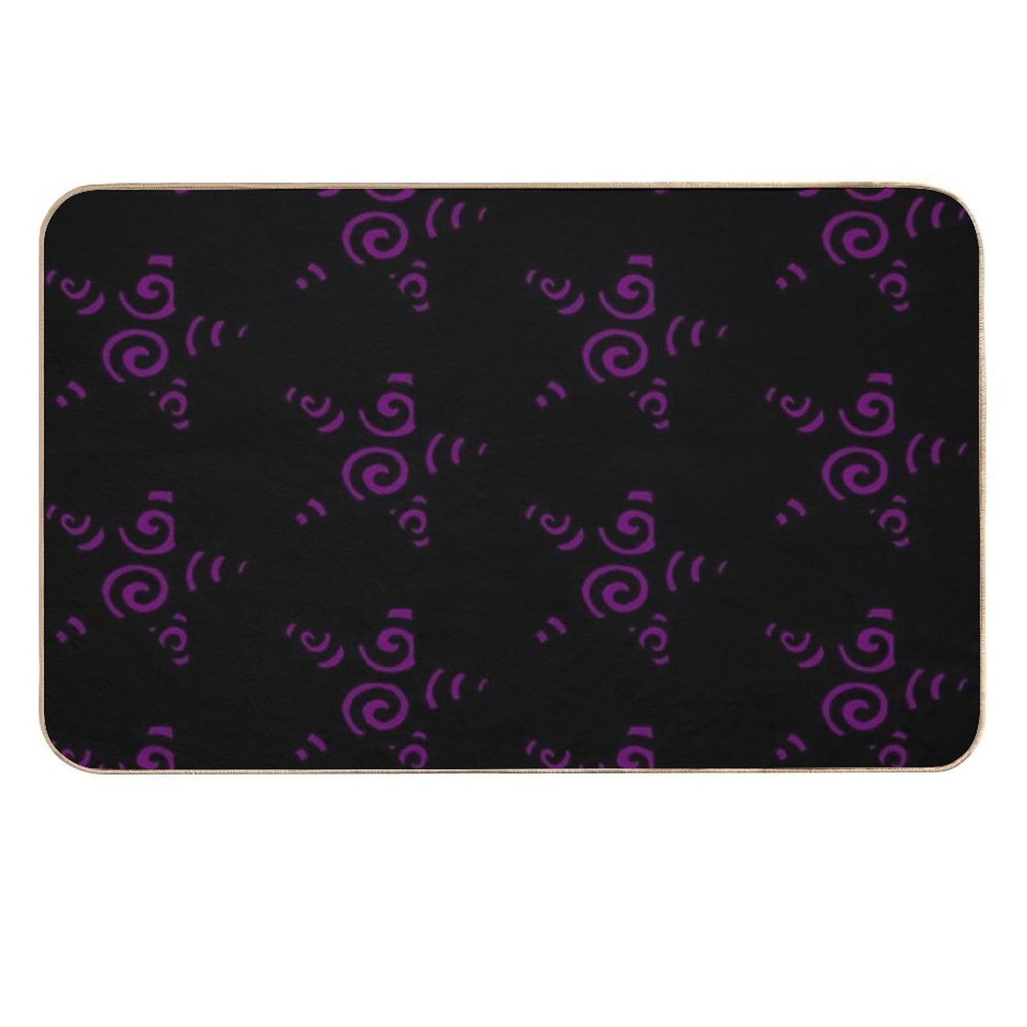 Purple Swirly Star  Versatile Bath Mat