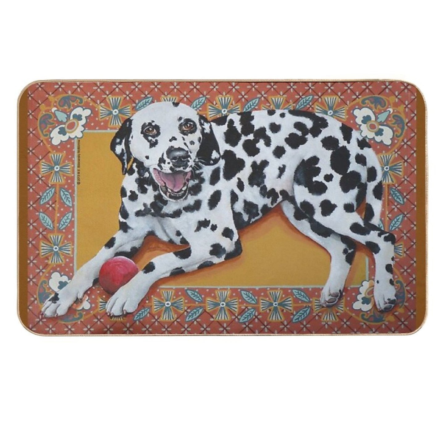 Helen Dalmatian  Odorless Bath Mat
