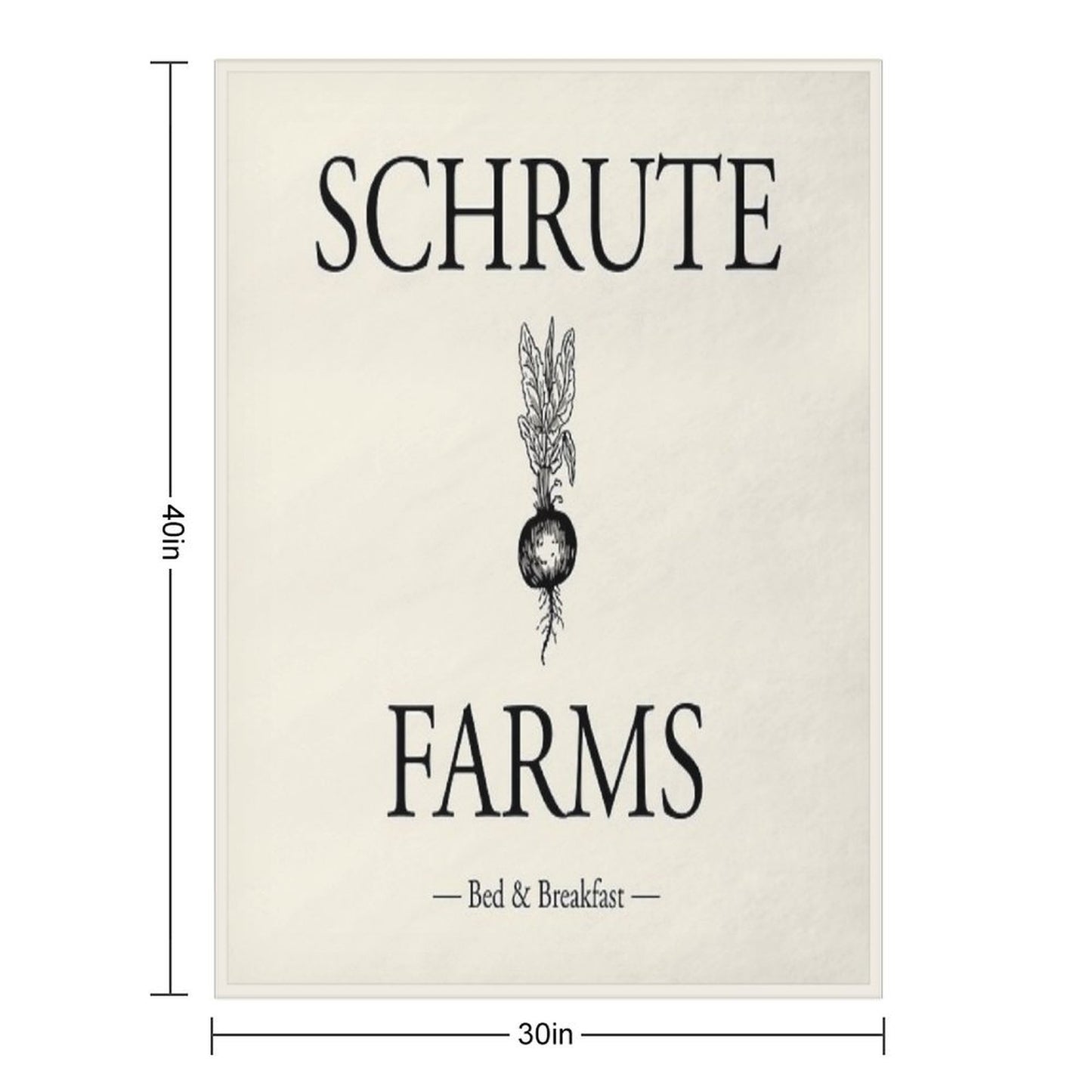 Schrute Farms Travel-friendly Throw Blanket