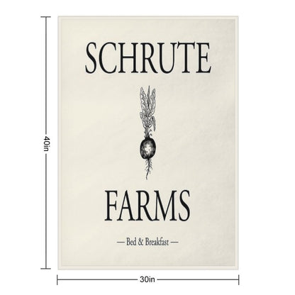 Schrute Farms Travel-friendly Throw Blanket