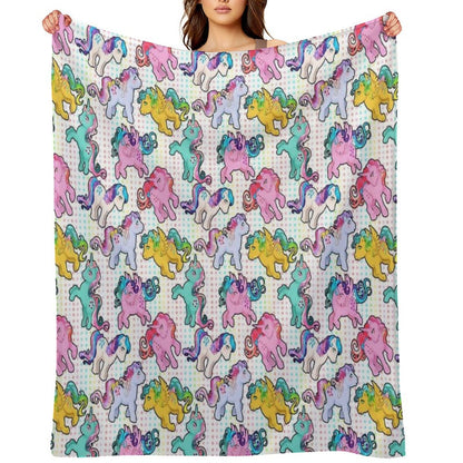 Twinkle Eye G1 Ponies Gift-ready Throw Blanket