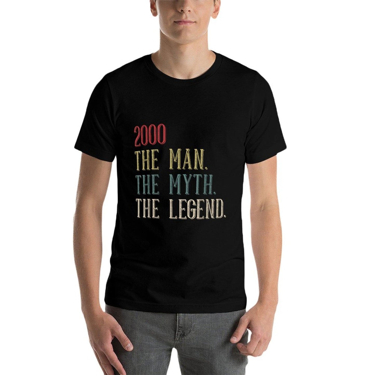 Cool 2000 25 Year Old Bday Men Women 25th Birthday  Cotton T-Shirt