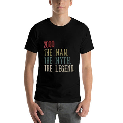 Cool 2000 25 Year Old Bday Men Women 25th Birthday  Cotton T-Shirt