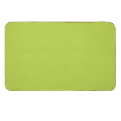 Bright Lime Green Pantone Color  Easy Maintenance Bath Mat