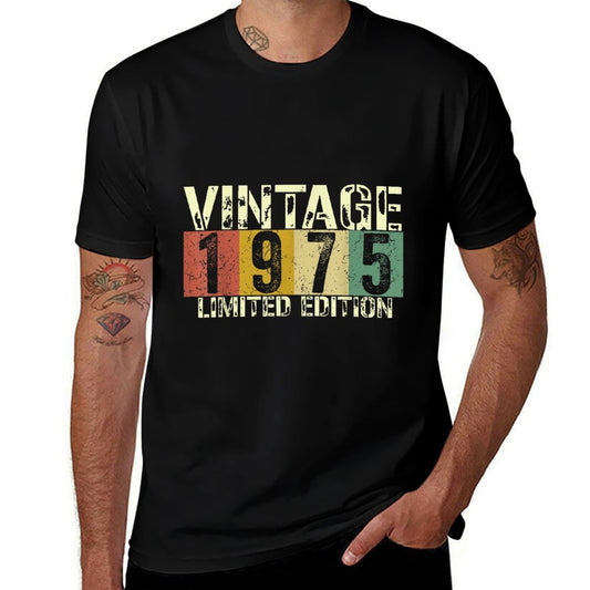 Vintage 50 Birthday Decorations Men 50yr 1975 50th Birthday  Eco-friendly Material T-Shirt